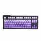 Gradient Purple Top / Side Legends 104+21 Full PBT Dye Sublimation Keycaps Set for Cherry MX Mechanical Gaming Keyboard